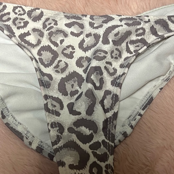 OP Pink and Gray Leopard Bikini - Picture 4 of 5